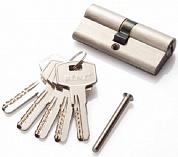 Картинка Цилиндр RENZ 70 мм CC 70 SN К-К, комп., никель матовый